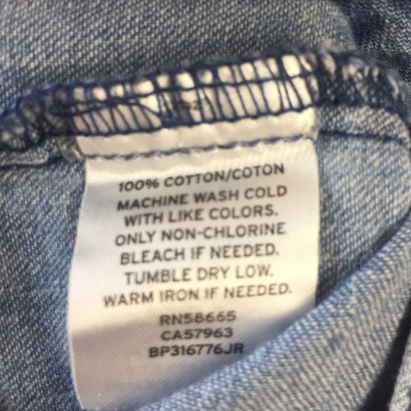 Nordstrom BP Chambray Button Front Top - Picture 4 of 4